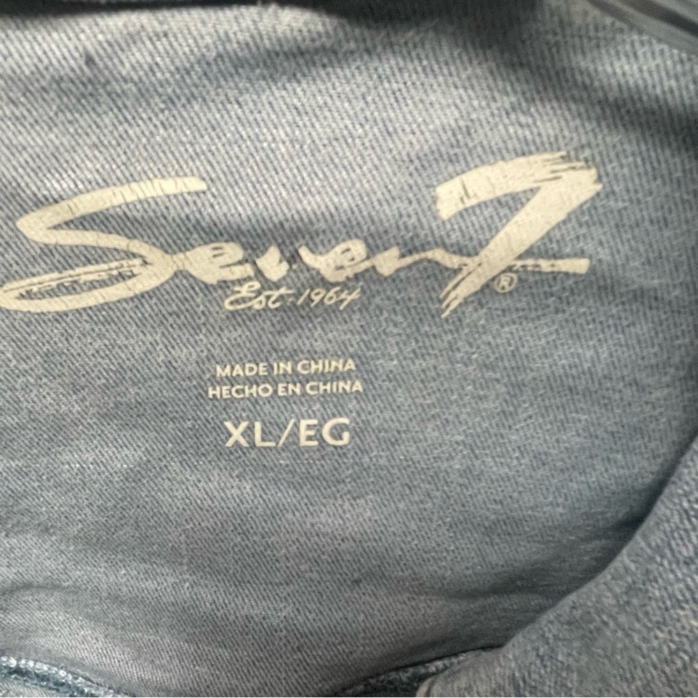 Seven7 Women's Light Blue Denim Jacket XL - Picture 3 of 7